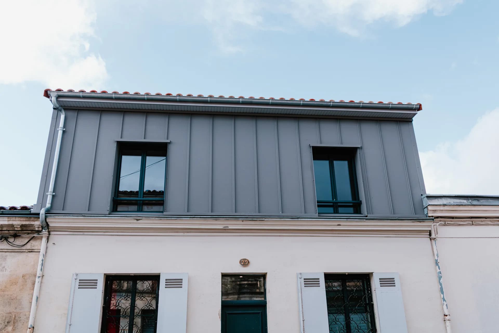 Chantier de charpente en bois par Lan Ederra