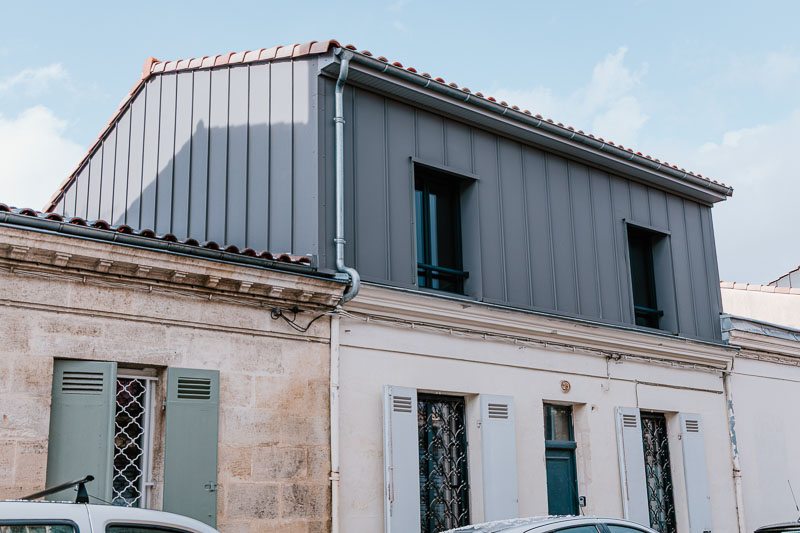 Surélévation d'une maison traditionnelle en bois à talence